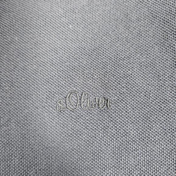 s.Oliver Men’s Navy Polo Shirt L Soft Cotton Minimalist Essential Casual Style - Picture 7 of 7
